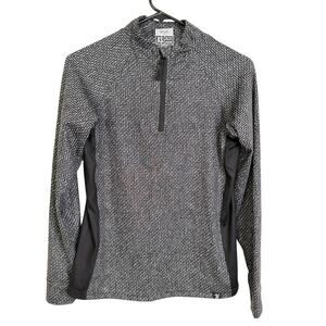 Waggle Golf Top Womens XS Black 1/4 Zip Long Sleeve Printed Stretch Outdoors